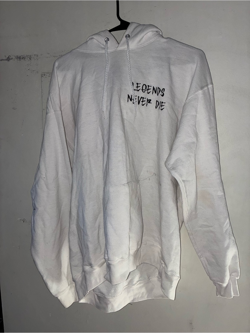 Juice WRLD 999 Club Legends Never Die White Hoodie XL